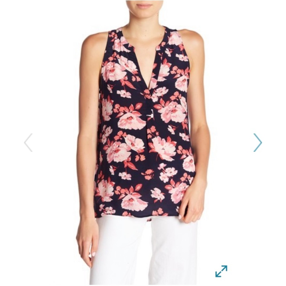 NWT! Joie Aruna Silk Top in Dark Navy (Size S)